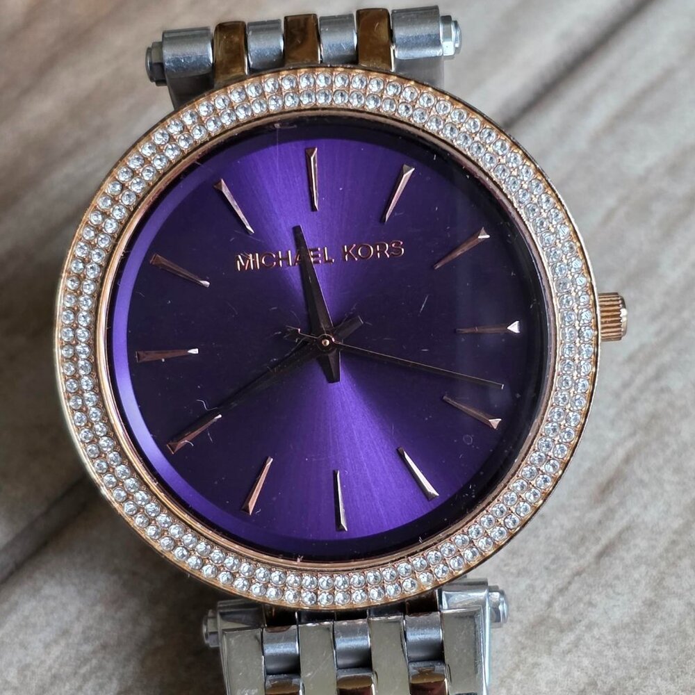 FREE WATCH @! Michael Kors Darci Two-Tone Ladies Watch 7 1/4"